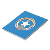 Blocnote met vlag van de Noordelijke Marianen (Linkerzijde)