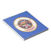 Blocnote met vlag van de staat Minnesota (Schuin)