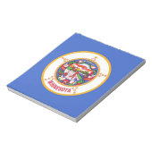 Blocnote met vlag van de staat Minnesota (Linkerzijde)