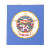 Blocnote met vlag van de staat Minnesota (Voorkant)