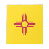 Blocnote met vlag van de staat New Mexico (Voorkant)