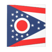 Blocnote met vlag van de staat Ohio (Voorkant)