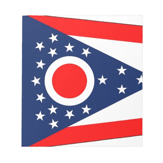 Blocnote met vlag van de staat Ohio (Voorkant)