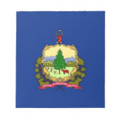 Blocnote met vlag van de staat Vermont (Voorkant)