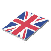 Blocnote met vlag van het Verenigd Koninkrijk (Linkerzijde)