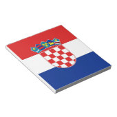 Blocnote met vlag van Kroatië (Schuin)