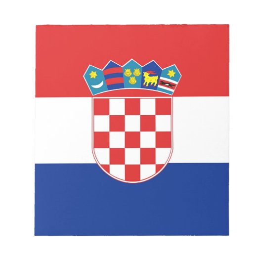 Blocnote met vlag van Kroatië (Voorkant)