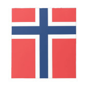 Blocnote met vlag van Noorwegen (Voorkant)