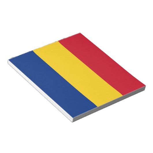 Blocnote met vlag van Roemenië (Schuin)