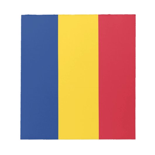 Blocnote met vlag van Roemenië (Voorkant)