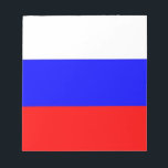 Blocnote met vlag van Rusland<br><div class="desc">Geweldige Blocnote met vlag van Rusland. Dit product is aanpasbaar.</div>