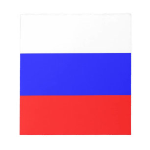 Blocnote met vlag van Rusland