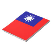 Blocnote met vlag van Taiwan (Linkerzijde)