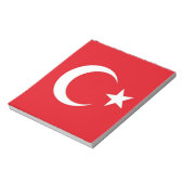 Blocnote met vlag van Turkije (Linkerzijde)
