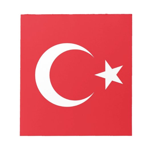Blocnote met vlag van Turkije (Voorkant)