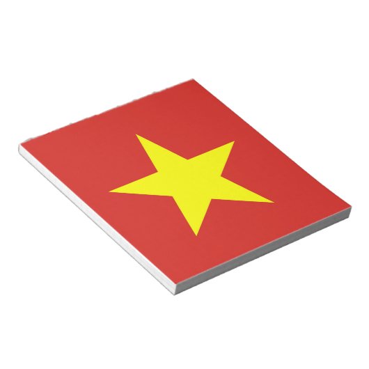 Blocnote met vlag van Vietnam (Schuin)