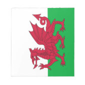 Blocnote met vlag van Wales (Voorkant)