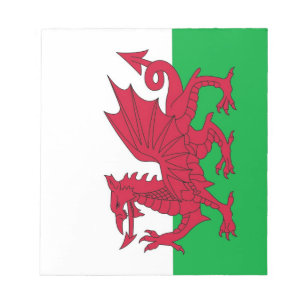 Blocnote met vlag van Wales