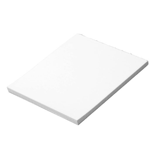 Blocnote met witte achtergrond (Linkerzijde)
