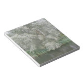 Blocnote met witte bomen en rivierlandschap (Schuin)