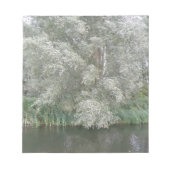 Blocnote met witte bomen en rivierlandschap (Voorkant)