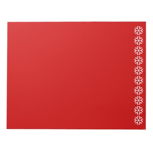 Blocnote Snowflakes (Voorkant)