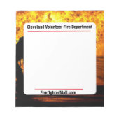 Blocnote van de afdeling Brandweerstand van de Cle (Voorkant)