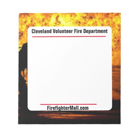 Blocnote van de afdeling Brandweerstand van de Cle (Voorkant)