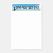 Blocnote voor enthousiastelingen op het tapijtbord post-it® notes (Voorkant)