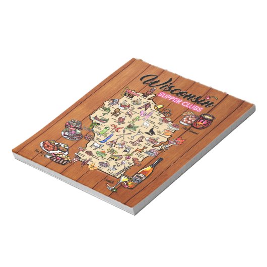 Blocnote — Wisconsin Supper Club Map (Linkerzijde)