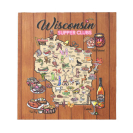 Blocnote — Wisconsin Supper Club Map