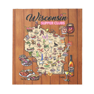 Blocnote — Wisconsin Supper Club Map