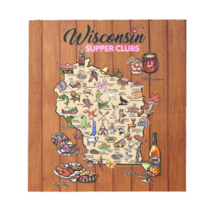 Blocnote — Wisconsin Supper Club Map