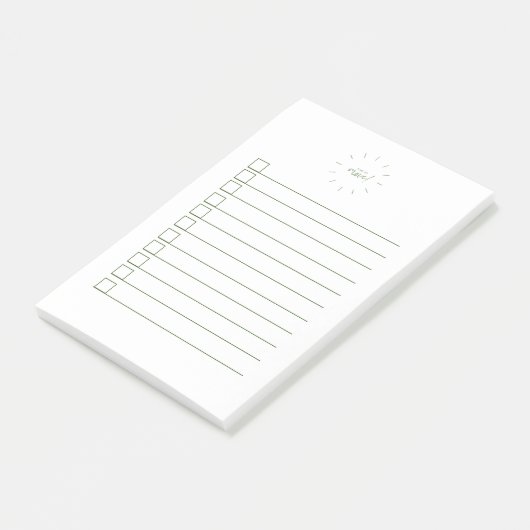 Bloco CheckList Time To Move Post-it® Notes (Schuin)