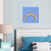 Blode regenboog blijft schitteren! Kute voor kinde Folie Afdrukken (Insitu (Slaapkamer))