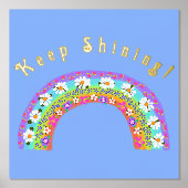 Blode regenboog blijft schitteren! Kute voor kinde Folie Afdrukken (Voorkant)