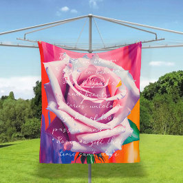 Blode roze roze roze roze in bloem gedicht Bohemia Fleece Deken