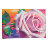 Blode roze roze roze roze in bloem gedicht Bohemia Kussensloop (Voorkant-Rechts)