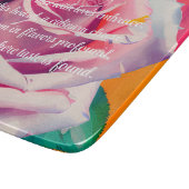 Blode roze roze roze roze in bloem gedicht Bohemia Snijplank (Hoek)