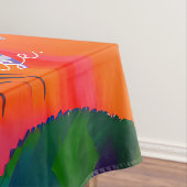 Blode roze roze roze roze in bloem gedicht Bohemia Tafelkleed (Voorbeeld)