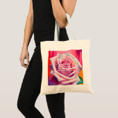 Blode roze roze roze roze in bloem gedicht Bohemia Tote Bag (Voorkant (product))