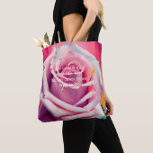 Blode roze roze roze roze in bloem gedicht Bohemia Tote Bag (Dichtbij)