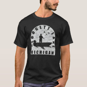 Blodgett Lake Vissen Michigan T-shirt