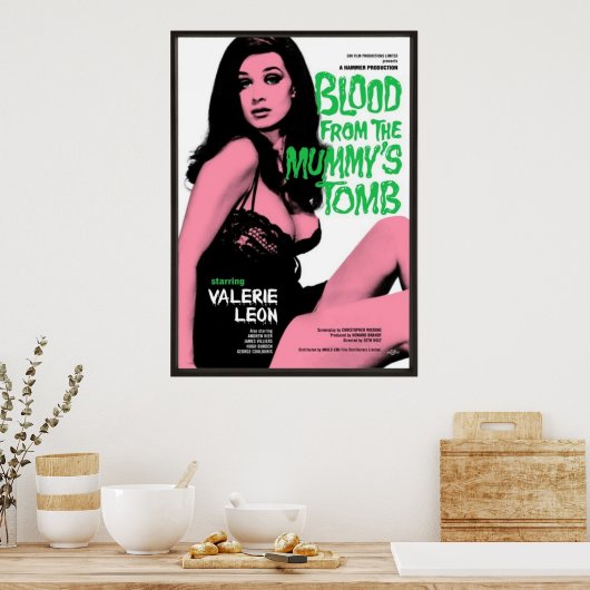 Bloed afkomstig van de Mummys Tomb Poster (Keuken)