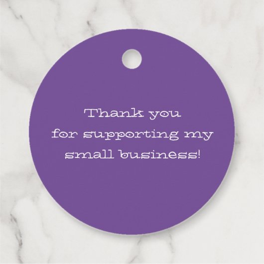 Bloed bloesem gemaakt met liefdespasta Paars Lila Bedankjes Labels (Achterkant)