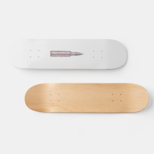 Bloed Bullet Persoonlijk Skateboard (Horizontaal)