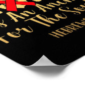 Bloed Cancer Awareness Day Leukemie Ziekte Onderst Poster (Hoek)