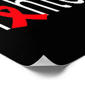 Bloed Cancer Awareness Day Leukemie Ziekte Onderst Poster (Hoek)