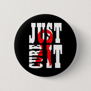 Bloed Cancer Awareness Day Leukemie Ziekte Onderst Ronde Button 5,7 Cm