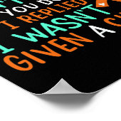 Bloed Cancer Awareness Ribbon Oranje leukemie geve Poster (Hoek)